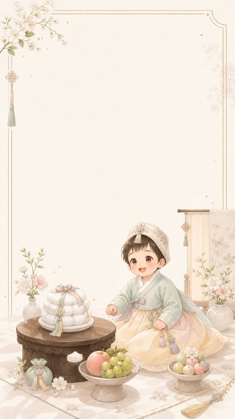 돌잔치 초대장 예시